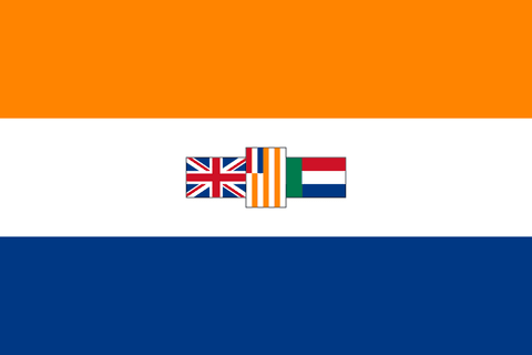 Drapeau : Afrique du Sud de l’apartheid