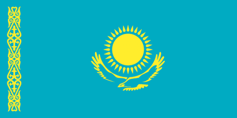 Drapeau : Kazakhstan