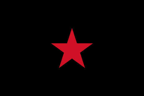 Drapeau : Zapatiste Chiapas (Mexique)