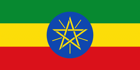 Drapeau : Ethiopie