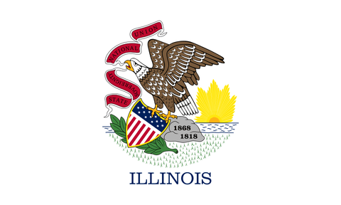 Drapeau : Illinois (États-Unis)