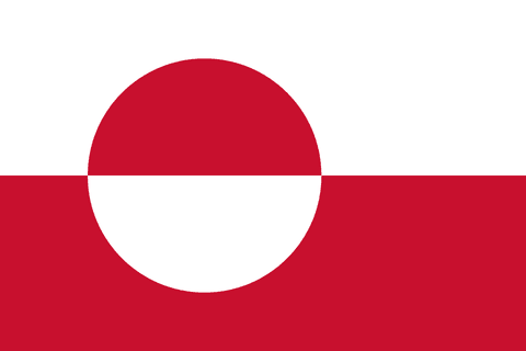 Drapeau : Groenland (Danemark)