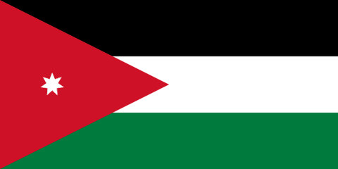 Drapeau : Jordanie