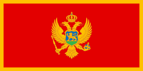 Drapeau : Monténégro