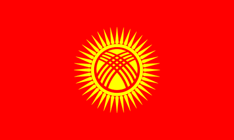 Drapeau : Kirghizistan
