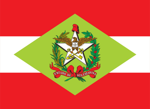 Drapeau : Santa Catarina (Brésil)
