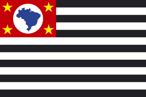 Drapeau : São Paulo (Brésil)