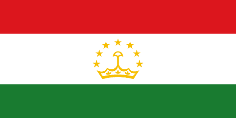 Drapeau : Tadjikistan