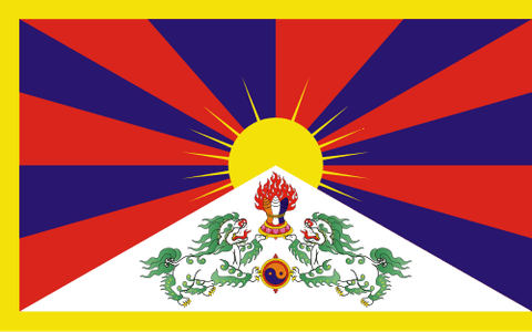 Drapeau : Tibet théocratique