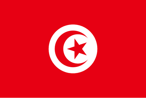 Drapeau : Tunisie