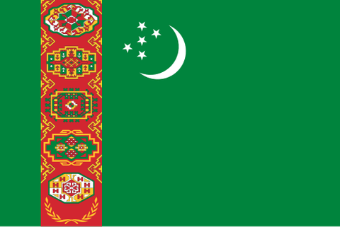 Drapeau : Turkménistan