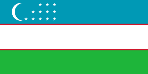Drapeau : Ouzbékistan