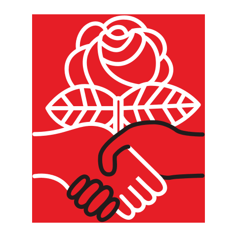 Symbole de Socialistes démocrates d'Amérique (DSA)