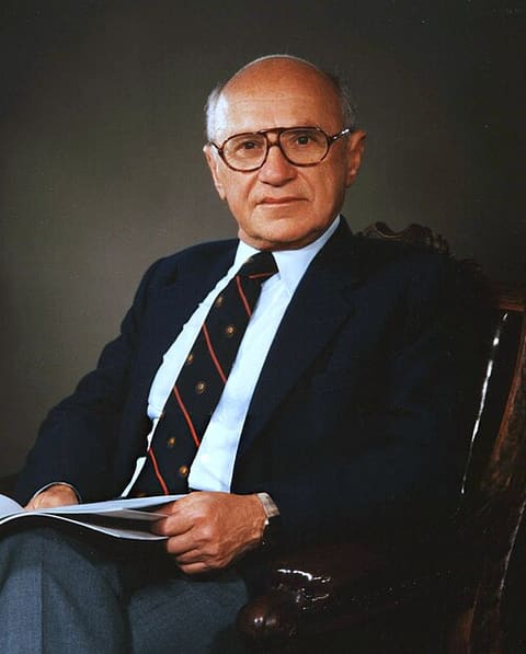 Portrait de Milton Friedman