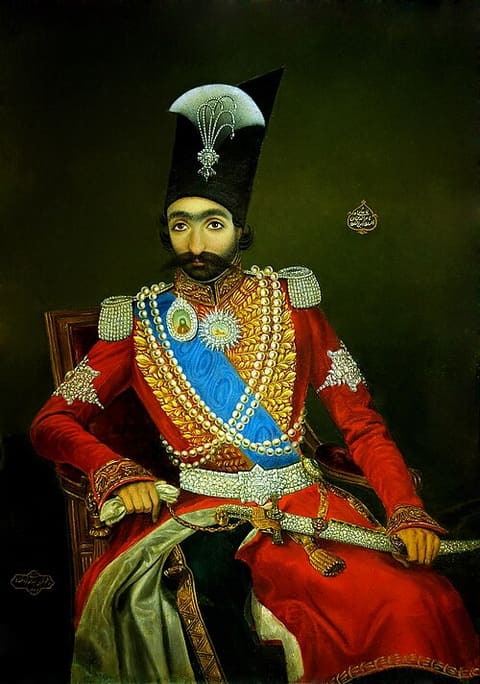 Portrait de Nasser al-Din Shah Qajar