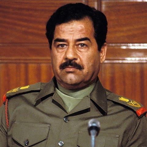 Portrait de Saddam Hussein